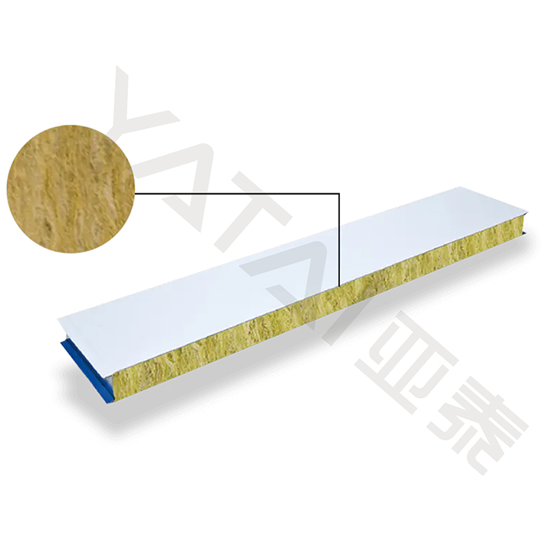 Pannello sandwich in lana di roccia realizzato a macchina